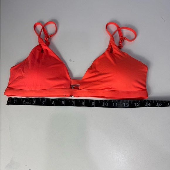 Bright Orange 2 piece Bikini set, Adjustable Straps Size Small - Picture 6 of 9